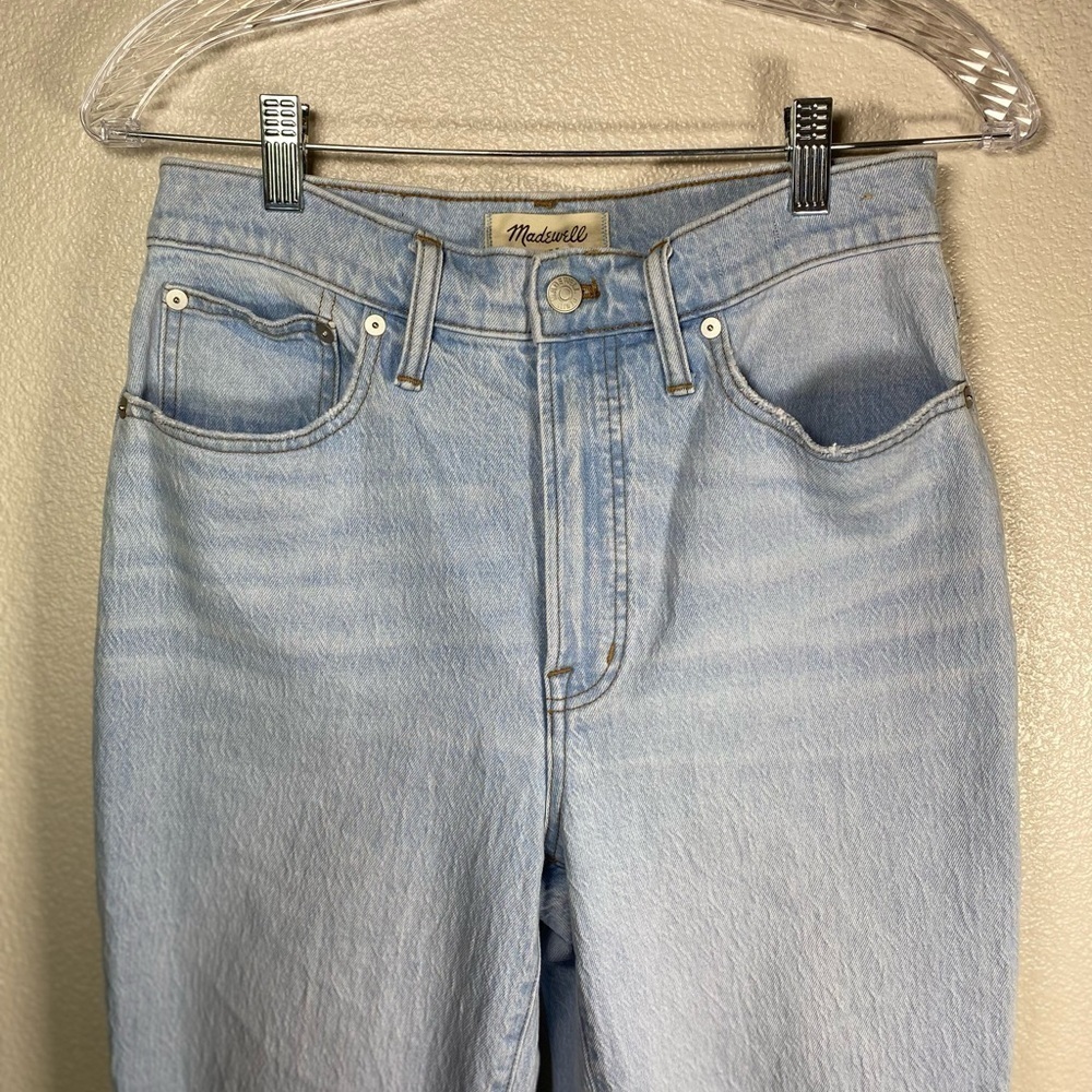Madewell The Perfect Vintage Straight Distressed Jeans 27 A22 - Picture 7 of 13